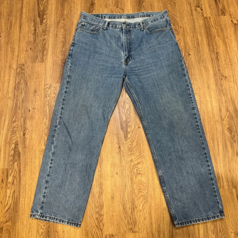 Levis 550 Mens Relaxed Fit Tapered Leg Blue Denim Jeans W40 L32 Medium Wash